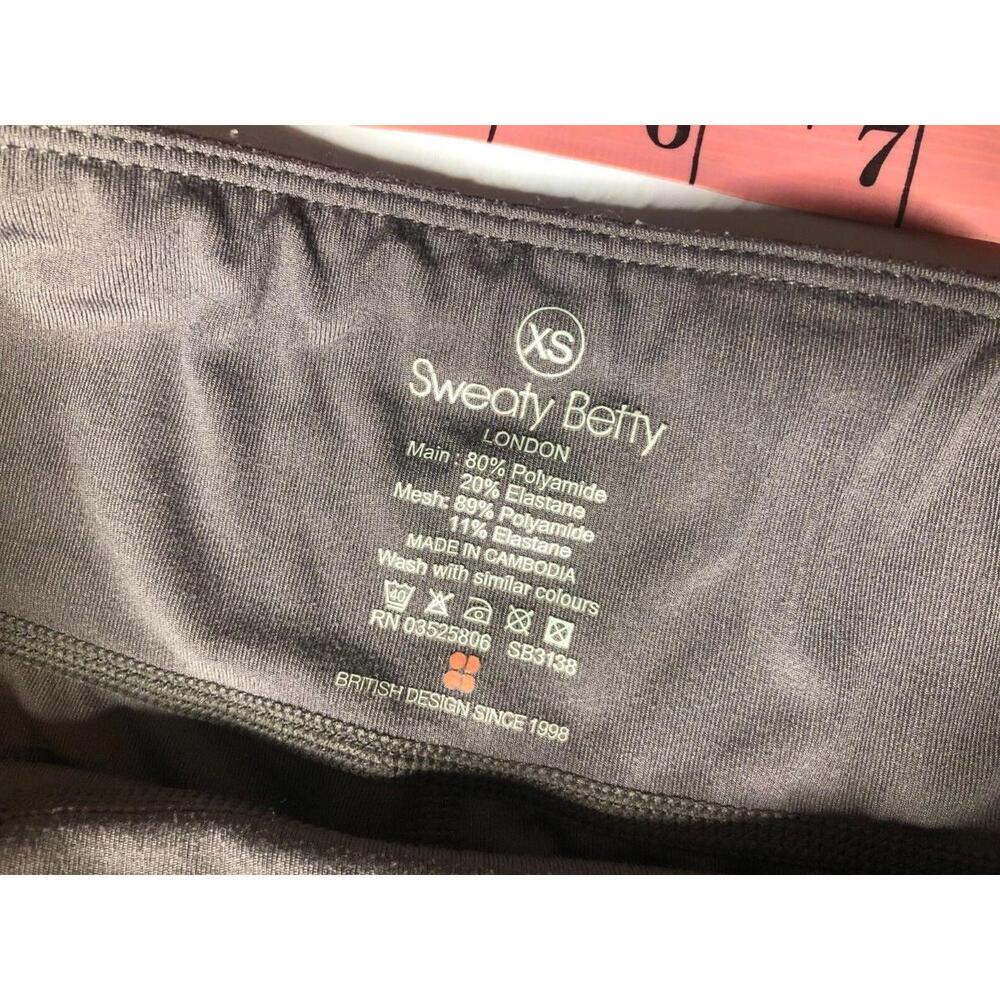 Sweaty Betty Womens Leggings 7/8 Length Cropped Mesh Panels Gray Leggings Sz XS - Picture 4 of 7